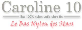 Bas nylon Caroline 10 Noir Taille 3